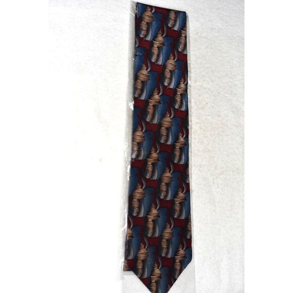 NIP Cocktail Collection 100% Silk Trendy Stylish Abstract Design Tie - Picture 1 of 4